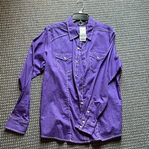Purple Western Shirt cruel xl